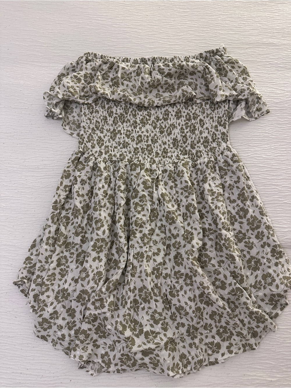 Womens strapless floral romper NWT